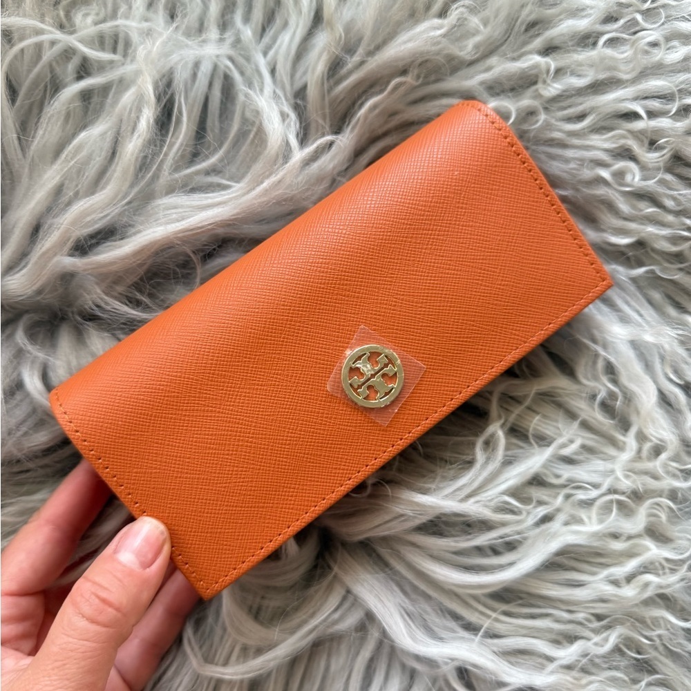 NEW Tory Burch Sunglasses or Eyeglasses Soft Case /Magnetic Snap /Orange